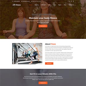 精巧的健身瑜伽类Bootstrap动态HTML网站模板-零度空间