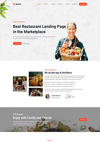 甜品美食餐厅展示动态网站HTML模板-零度空间