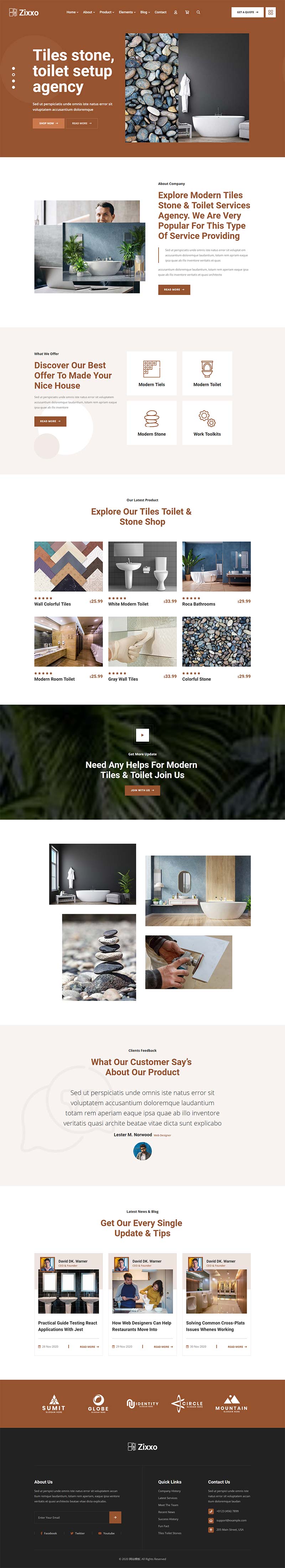 图片[1]-大情景的洗浴设计装修公司官网html5模板-零度空间