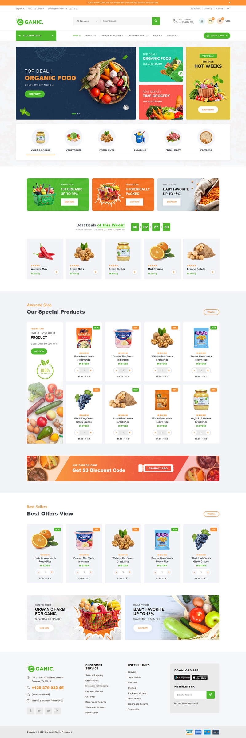图片[1]-生鲜美食超市HTML5电商模板-零度空间