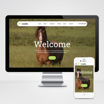 (自顺应手机版)养马场畜牧业网站织梦模板-零度空间