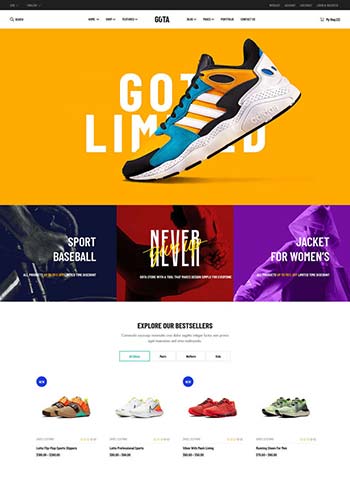 品牌活动鞋服商城HTML5模板-零度空间