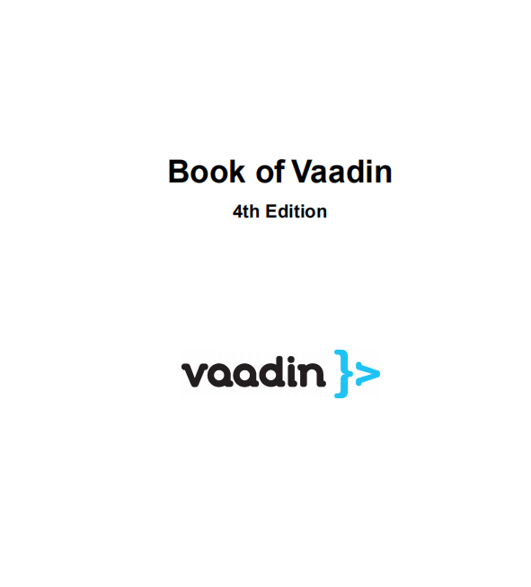 Book of Vaadin 第四版 英文pdf_前端斥地教程-零度空间