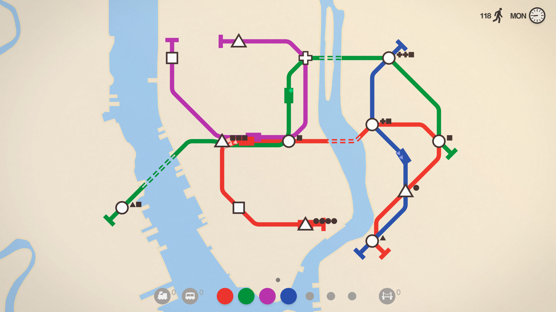 迷您地铁,模拟地铁,迷您都市,Mini Metro-零度空间